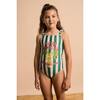 UVAS STRIPED SWIMSUIT, GREEN - Swim Trunks - 3