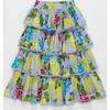 RUFFLES UVAS SKIRT, LIGHT BLUE - Skirts - 1 - thumbnail