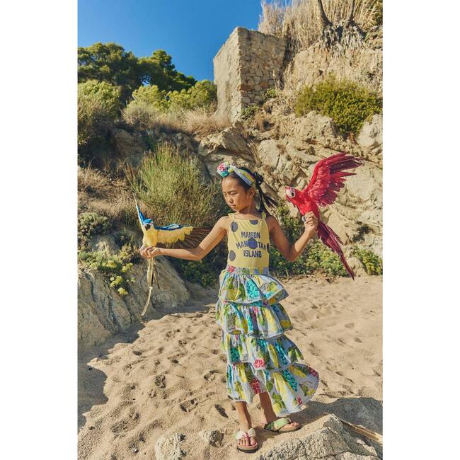 RUFFLES UVAS SKIRT, LIGHT BLUE - Skirts - 6