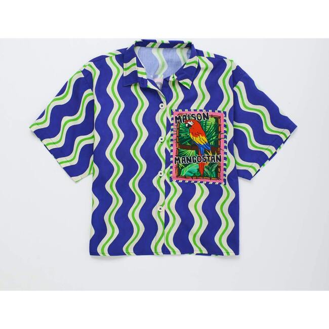 LOROS WAVY SHIRT, BLUE