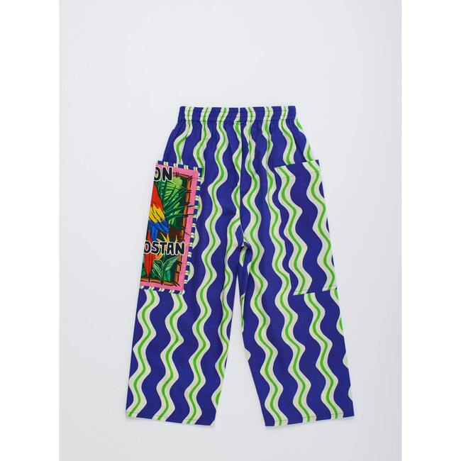 LOROS WAVY PANTS, NAVY BLUE