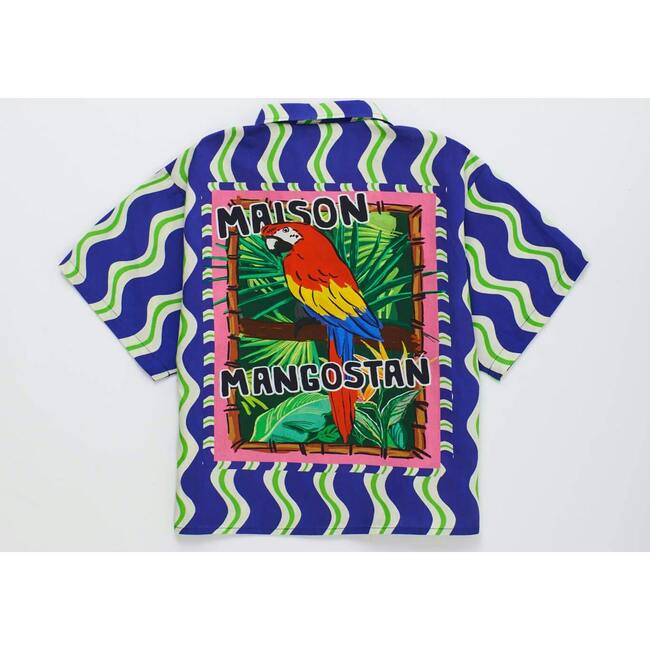 LOROS WAVY SHIRT, BLUE