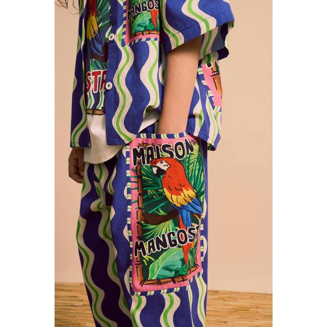 LOROS WAVY PANTS, NAVY BLUE - Pants - 3