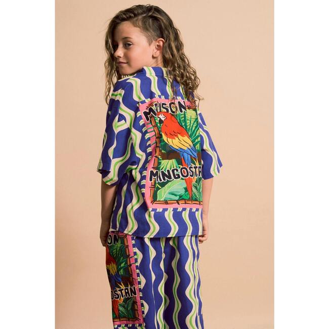 LOROS WAVY SHIRT, BLUE - Shirts - 3