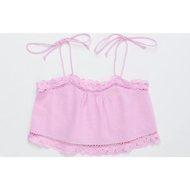 ISLA LACE TOP, PINK