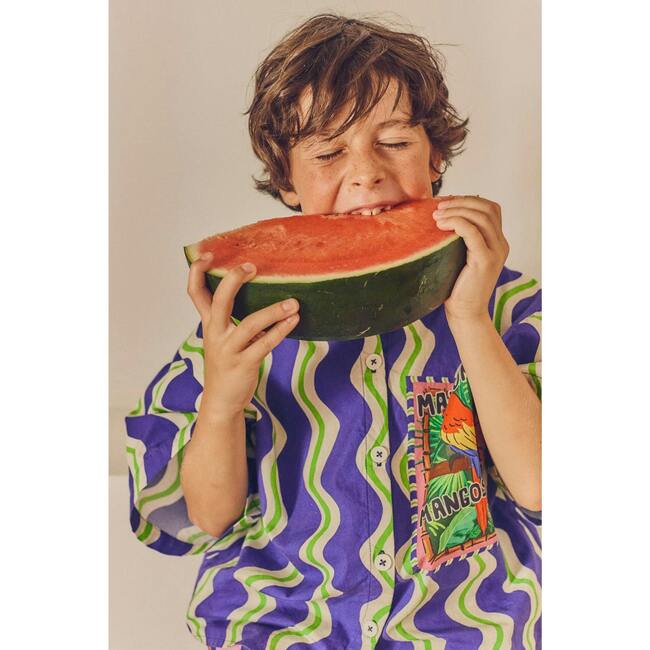 LOROS WAVY SHIRT, BLUE - Shirts - 6