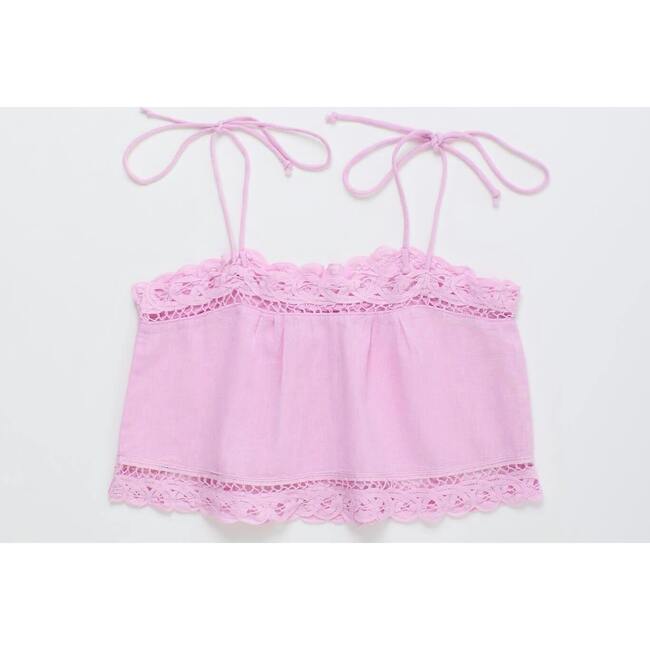 ISLA LACE TOP, PINK
