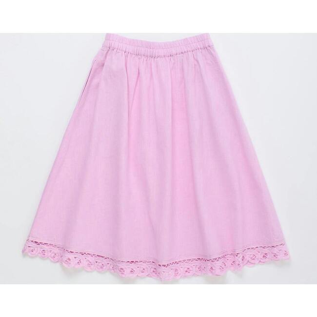 ISLA LACE SKIRT, PINK