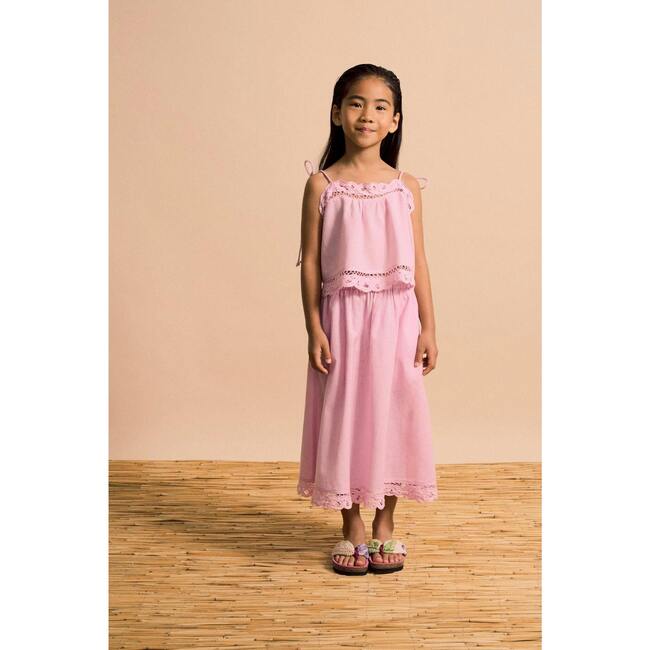 ISLA LACE SKIRT, PINK - Skirts - 3
