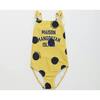 DOTS SWIMSUIT, YELLOW - Swim Trunks - 1 - thumbnail