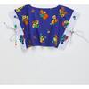 BLOSSOM PATCHWORK TOP, BLUE / WHITE - Shirts - 2