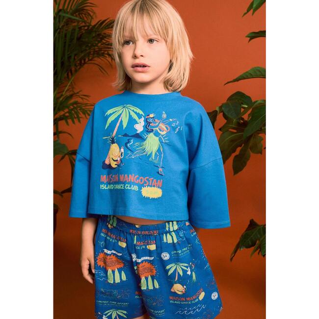 HULA CROP TOP, BLUE - T-Shirts - 3