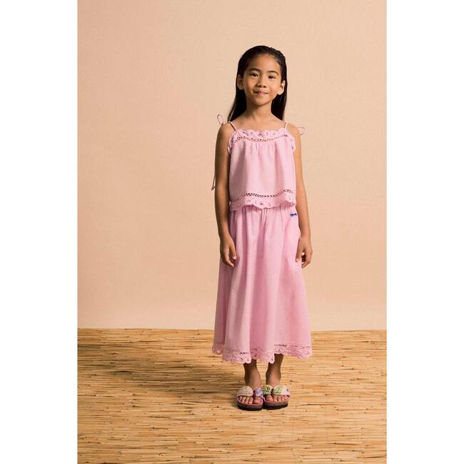 ISLA LACE SKIRT, PINK - Skirts - 5