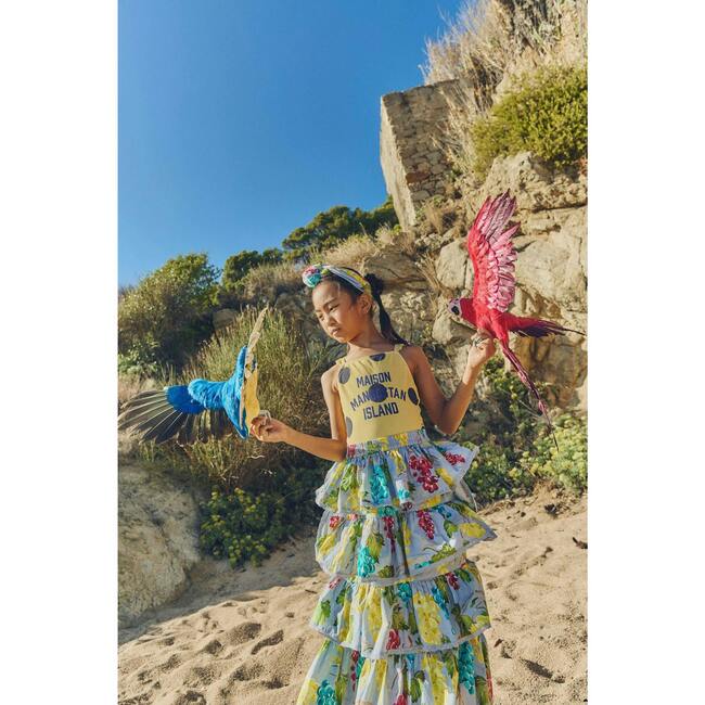 DOTS SWIMSUIT, YELLOW - Swim Trunks - 5