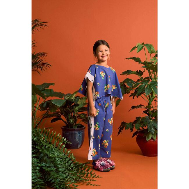 BLOSSOM PATCHWORK PANTS, BLUE - Pants - 4