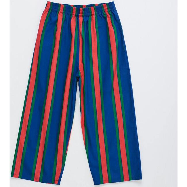 TROPIC STRIPED PANTS, NAVY / RED