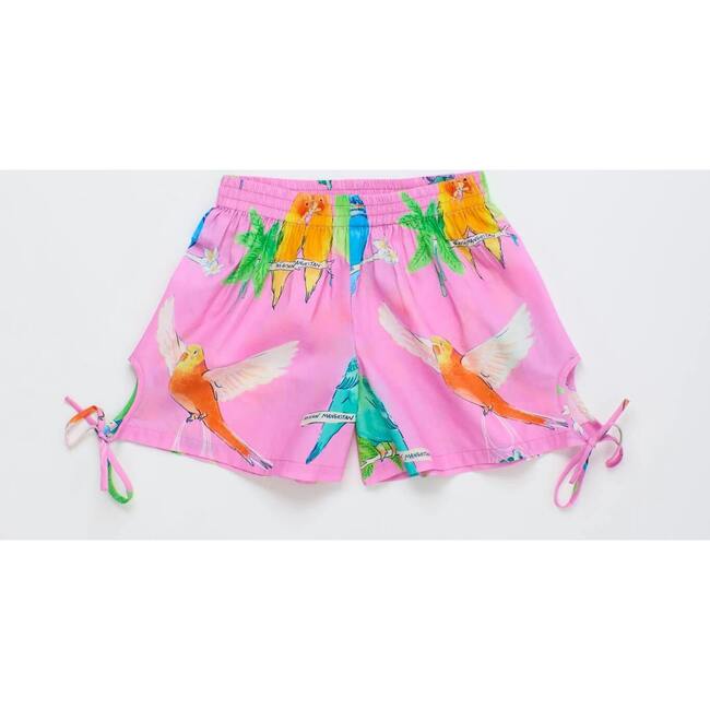 BIRDS SHORTS, PINK