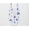 BLOSSOM BIRDS SWIMSUIT, WHITE - Swim Trunks - 2