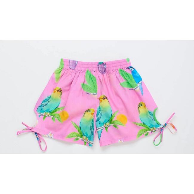 BIRDS SHORTS, PINK