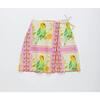 BIRDS PATCHWORK SKIRT, BLUSH - Skirts - 1 - thumbnail