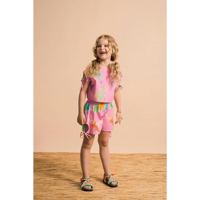 BIRDS SHORTS, PINK - Shorts - 4