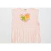 BIRDS FRINGE TOP, BLUSH - T-Shirts - 1 - thumbnail