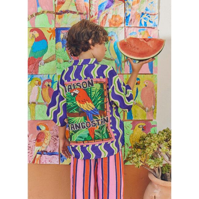 TROPIC STRIPED PANTS, PINK - Pants - 5