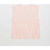 BIRDS FRINGE TOP, BLUSH - T-Shirts - 2