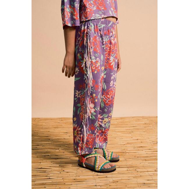 BEVERLY FRINGE PANTS, DEEP LAVENDER - Pants - 3