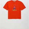 BARCOS T-SHIRT, RED - T-Shirts - 1 - thumbnail