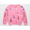 BARCOS TOWEL SWEATSHIRT, PINK - Sweatshirts - 1 - thumbnail