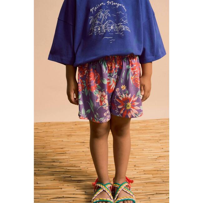 BEVERLY FLORAL SHORTS, DEEP LAVANDER - Shorts - 3