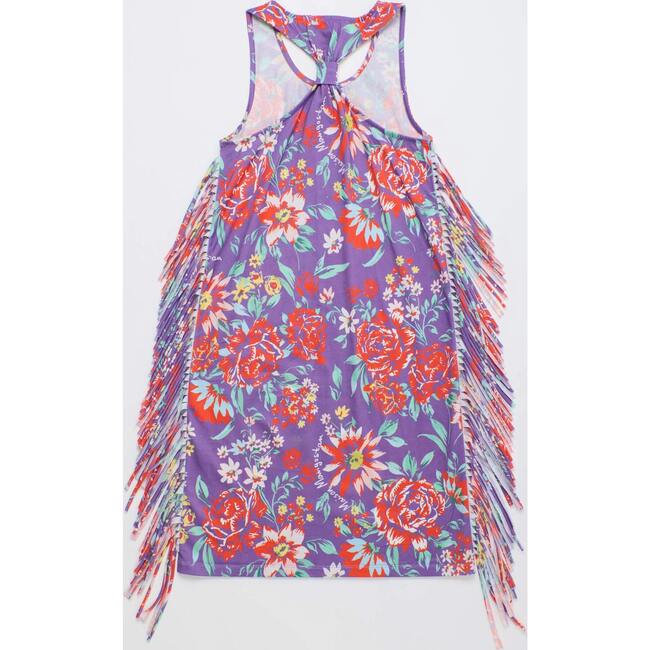 BEVERLY FRINGE DRESS, DEEP PURPLE