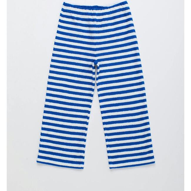 BARCOS STRIPED SWEATPANTS, BLUE & WHITE
