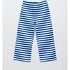 BARCOS STRIPED SWEATPANTS, BLUE & WHITE - Sweatpants - 1 - thumbnail