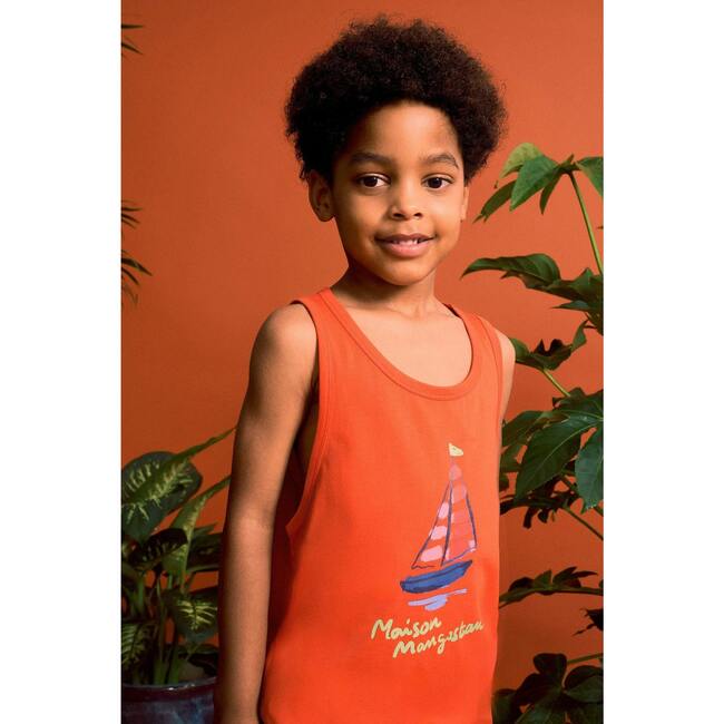 BARCOS TANK TOP, RED - Tank Tops - 3