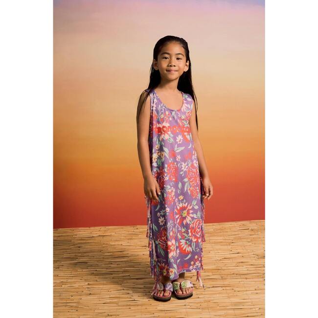 BEVERLY FRINGE DRESS, DEEP PURPLE - Dresses - 3