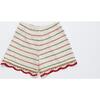BARCOS KNIT SHORTS, OFF WHITE / RED - Shorts - 2