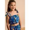 BARCOS RUFFLES TOP, BLUE - Shirts - 3 - thumbnail
