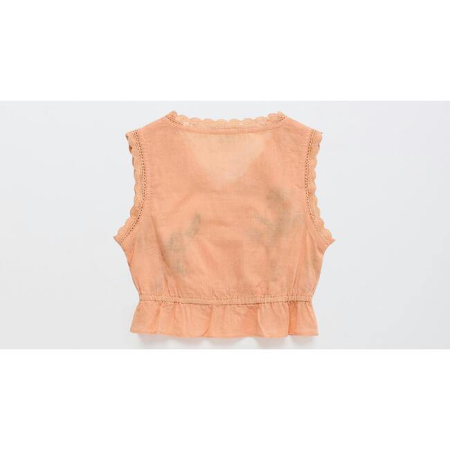 BIRDS EMBROIDERED TOP, PEACH - Shirts - 7