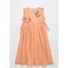 BIRDS EMBROIDERED DRESS, PEACH - Dresses - 4