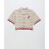 BARCOS KNIT SHIRT, OFF WHITE / RED - Shirts - 1 - thumbnail
