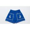 BARCOS EMBROIDERED SHORTS, BLUE - Shorts - 1 - thumbnail