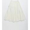 BARCOS EMBROIDERED SKIRT, WHITE - Skirts - 2