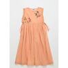 BIRDS EMBROIDERED DRESS, PEACH - Dresses - 5