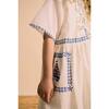 BARCOS EMBROIDERED DRESS, WHITE - Dresses - 4