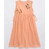 BIRDS EMBROIDERED DRESS, PEACH - Dresses - 6