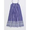 BALI STRIPED DRESS, BLUE & WHITE - Dresses - 6