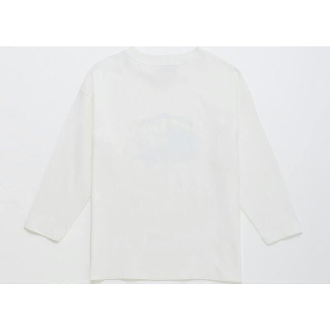 LEISURELY LONG SLEEVE T-SHIRT, OFF WHITE