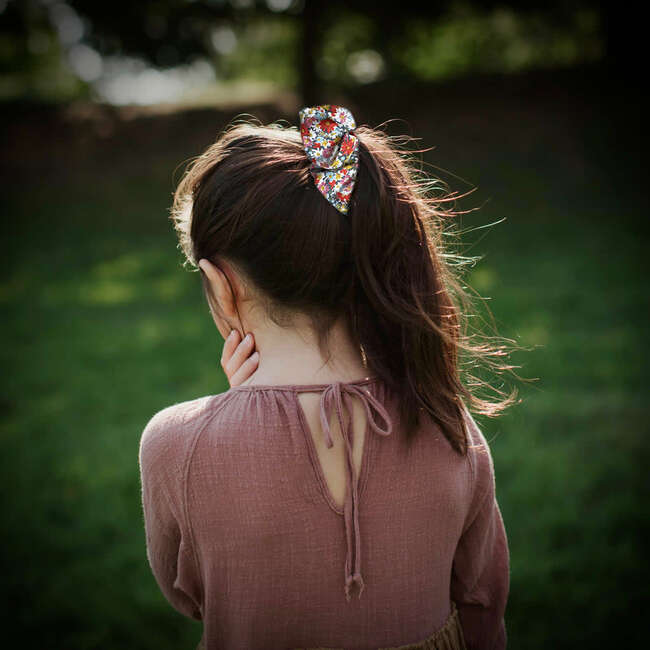 LuluLuvs Scrunchies, Liberty of London Pink Florals Bundle Set - Hair Accessories - 3